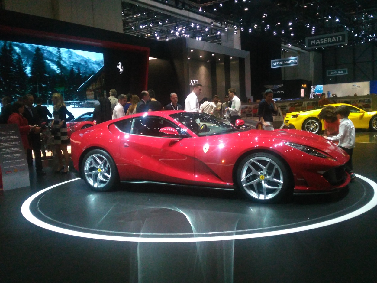 A red Ferrari