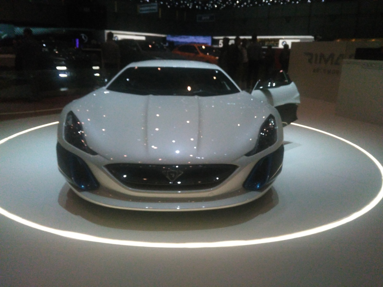 A white Rimac