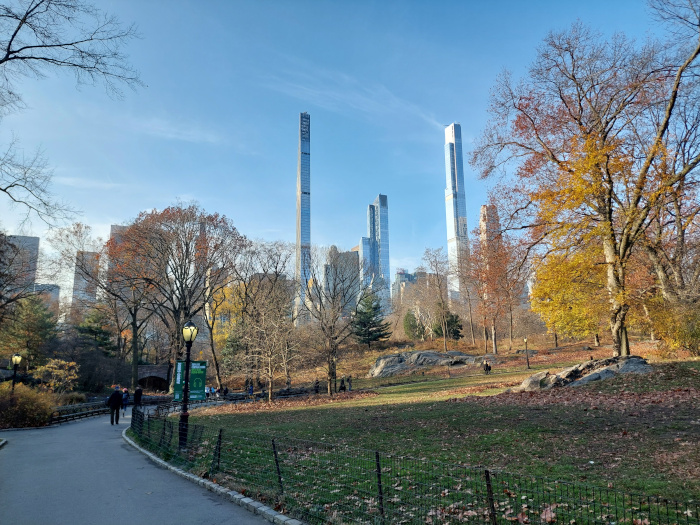 Seeing the size of these buildings from Central Park is really impressive