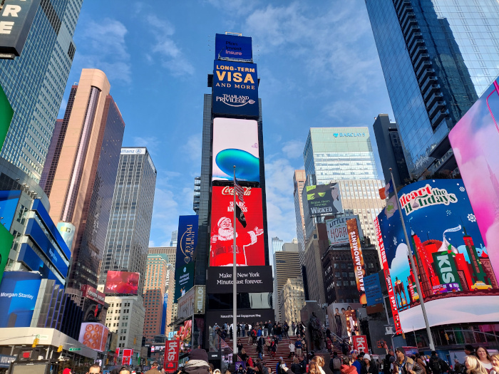 What is Manhattan without a picture from the Times Square?